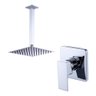 Kit Ducha Chuveiro Slim Prizi Quadrado 20x20cm de Teto com B - 1