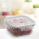 Ver imagem 4 de Kit 4 Potes Herméticos de Vidro Quadrados Electrolux:natural