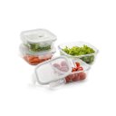 Ver imagem 1 de Kit 4 Potes Herméticos de Vidro Quadrados Electrolux:natural