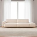 Ver imagem 7 de Sofá Unne 3 Lugares com Chaise Terminal Esquerdo 230cm Off White Boucle