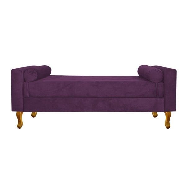 Recamier Félix Solteiro 90cm Suede Roxo - 2