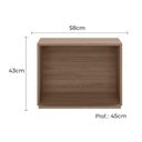 Ver imagem 3 de Aéreo Micro-ondas Carvalho Oak - Poliman