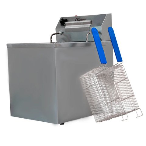 Fritador Elétrico Profissional Restaurante Hamburgueira 15 Litros Só Óleo Zona Fria 5000w Sebem