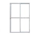 Ver imagem 1 de Porta Sacada Folhas 2,10x1,20 Aluminio Branco C/fechadura