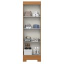 Ver imagem 7 de Guarda Roupa Sensi 03 Portas e 02 Gavetas com Pés Be16 com Armário Multiuso 2 Portas 3 Prateleiras C