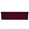 Calçadeira Baú Estofada Mel 160cm Queen Size com Capitonê Suede Bordô - 3