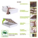 Ver imagem 7 de Cama Casal com Box Baú Mel MDP Bogotá Organizador Cobertores Travesseiros Art In Móveis