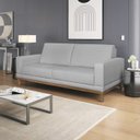 Ver imagem 7 de Sofa 3 Lugares 180 cm Crons Linho Cinza Vazzano