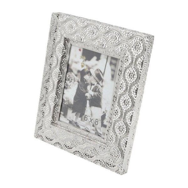 Porta Retrato de Ferro Niquelado Retangular 13cmx18cm Rojemac - 2