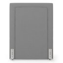Ver imagem 2 de Cabeceira Cama Box Solteiro Alba 90cm com Frame Linho Cinza - Abmaza