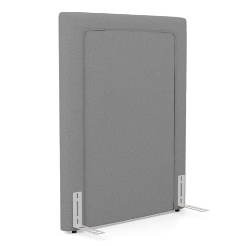 Cabeceira Cama Box Solteiro Alba 90cm com Frame Linho Cinza - Abmaza