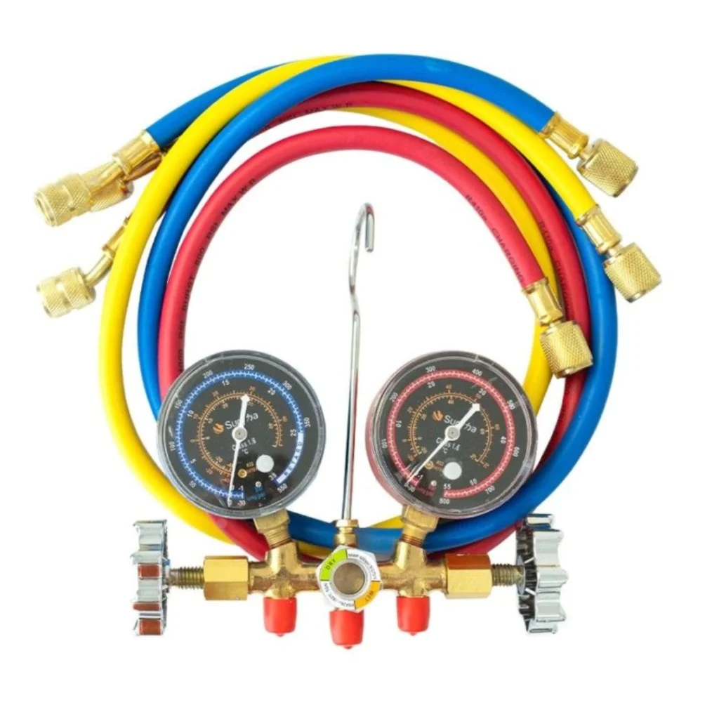 Manifold com Mangueiras 90cm R410/r32 Suryha