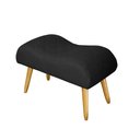 Ver imagem 4 de Poltrona Decorativa Nina e Banqueta Josi Suede Preto - MV Estofados Shop