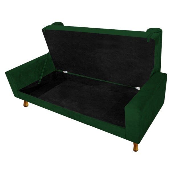 Recamier Félix Solteiro 100cm Suede Verde - 6