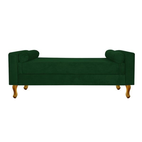 Recamier Félix Solteiro 100cm Suede Verde - 2