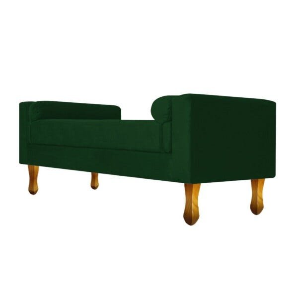 Recamier Félix Solteiro 100cm Suede Verde - 4