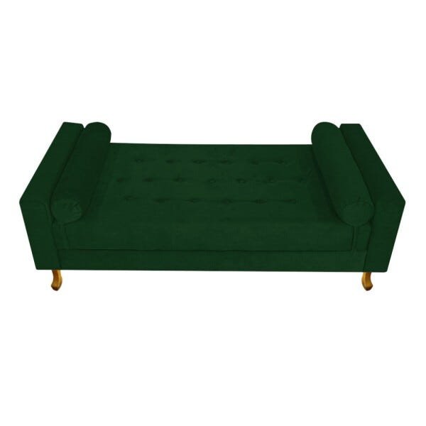 Recamier Félix Solteiro 100cm Suede Verde - 5