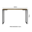 Ver imagem 3 de Conjunto Escritório Home Office com Mesa Industrial + Gaveteiro Rustic/branco Madesa