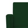 Poltrona Beatriz Base Giratória de Madeira Suede Verde - STS Móveis - 6
