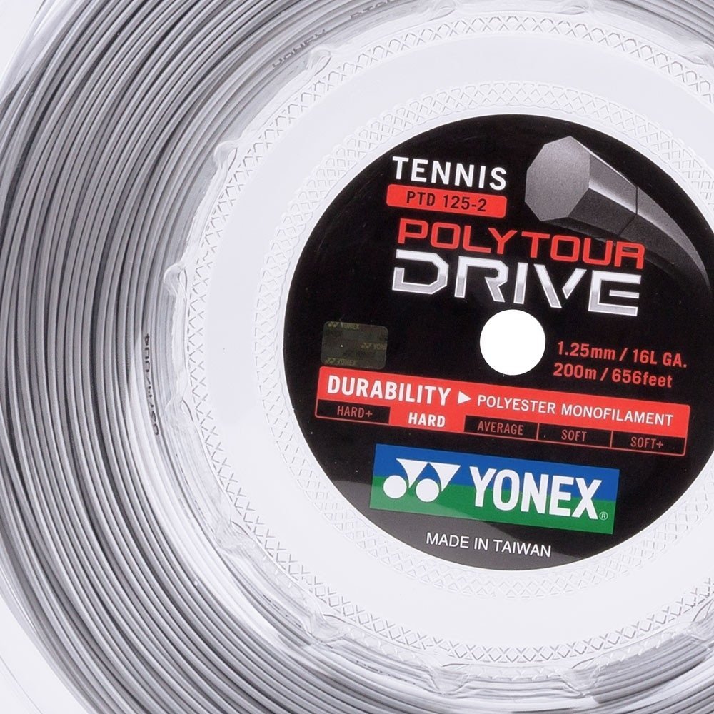 Corda Yonex Poly Tour Drive 1,25 Mm Cinza (gauge 16l) - Set Individual - 2