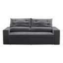 Ver imagem 5 de Sofá Retrátil e Reclinável 3 lugares com Molas 2,00m Lais Suede Cinza Adonai Estofado