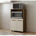 Ver imagem 1 de Balcão Multiuso Dispensa para Microondas 2 Portas- Savana/off White