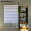 Ver imagem 4 de Persiana Rolo Double Vision Zebra 1,80l X 1,60a Branco