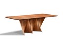 Ver imagem 1 de Mesa de Jantar 12 Lugares 260cm x 120cm, Base em Madeira Maciça e Tampo Madeira