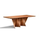 Ver imagem 1 de Mesa de Jantar 12 Lugares 260cm x 120cm, Base em Madeira Maciça e Tampo Madeira