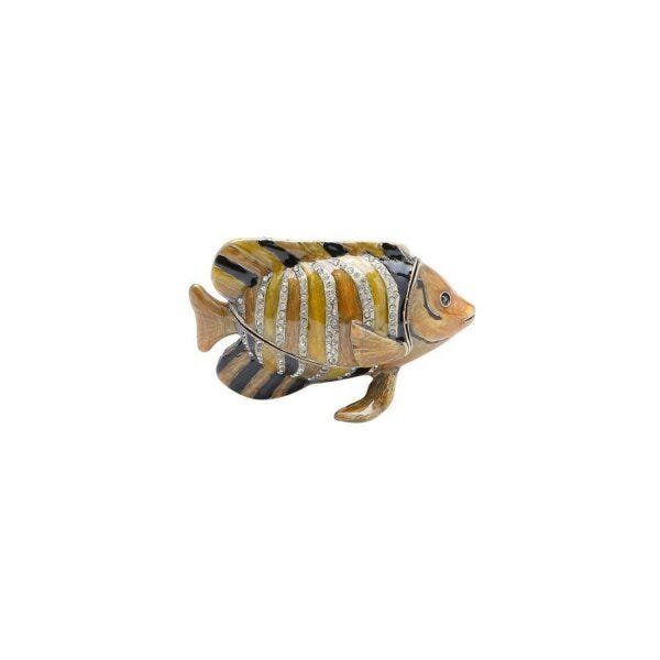 Porta Joias Peixe de Zamac 9cmx3,5cmx6cm Rojemac - 2
