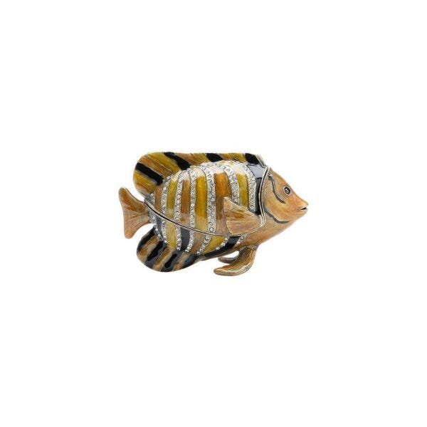 Porta Joias Peixe de Zamac 9cmx3,5cmx6cm Rojemac - 1