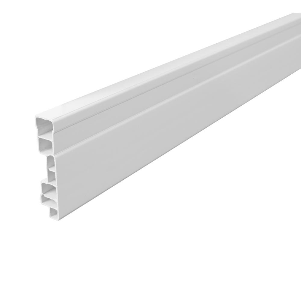 Rodapé de PVC 7cmx15mmx2,40m Master 6 UN AZN- Branco Neve - 2