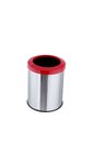 Ver imagem 1 de Lixeira Inox Aro Esmaltado 15 Litros Cozinha Banheiro Cesto - Vermelho