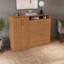 Ver imagem 3 de Cômoda 4 Gavetas e 2 Portas Kappesberg T266 Cor Canela