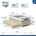 Ver imagem 7 de Cama Box com Auxiliar + Colchão de Molas Ensacadas Double Face Essence Probel Solteiro 88cm
