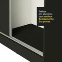 Ver mais imagens de Guarda-Roupa Casal 100% MDF Madesa Zurique 3 Portas de Correr Preto Cor:Preto