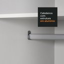 Ver imagem 7 de Guarda-Roupa Casal 100% MDF Madesa Zurique 3 Portas de Correr Preto Cor:Preto