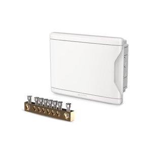 Quadro Disjuntor Pvc Embutir 16 Branco C/barramento Krona