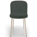 Ver imagem 3 de Kit 05 Cadeiras para Sala de Jantar Cozinha Estofada Gavi Arena L02 Linho Verde Musgo - Lyam Decor