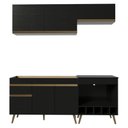 Ver imagem 7 de Armário Cozinha Modulada Compacta com Balcão para Forno/Cooktop 190cm Florença Multimóveis