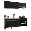 Ver imagem 2 de Armário Cozinha Modulada Compacta com Balcão para Forno/Cooktop 190cm Florença Multimóveis
