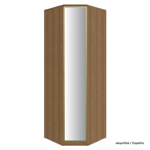 Quadra Roupa Modulado 01 Porta Vidro Canto Obliquo 234cm Setiba