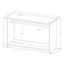 Ver imagem 2 de Balcão com Cabideiro 100% Mdf Modelo Encaixe 135x90x50 Cm Comac