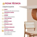 Ver imagem 7 de Sala de Jantar Mesa Ellis com 8 Cadeiras Eva Premium Linho Off White Imbuia Nat
