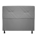 Ver imagem 1 de Cabeceira Mônaco 120 cm Suede Cinza