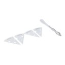 Ver imagem 2 de Jogo 5 Peças Marcadores de Queijo de Aço Inox com Espátula Rojemac