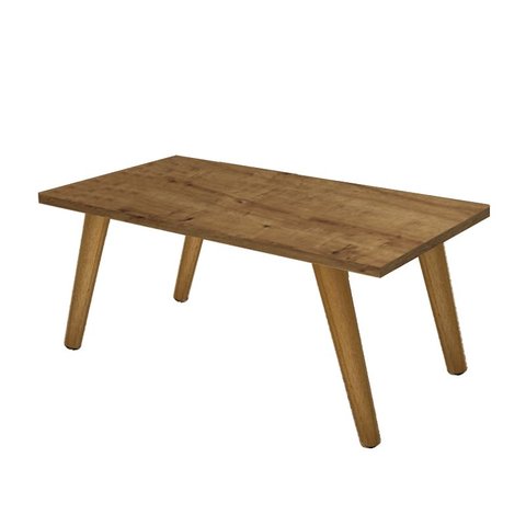 Mesa De Centro Retangular Sala Mdf Pé Palito Decorativa - Preto 65x35cm