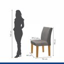 Ver imagem 2 de Kit 2 Cadeiras Estofadas Espanha Espresso Móveis