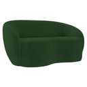 Ver imagem 4 de Sofá 2 Lugares Living Orgânico Sala de Estar 160cm Garbin K04 Veludo Verde - Mpozenato