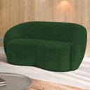 Ver mais imagens de Sofá 2 Lugares Living Orgânico Sala de Estar 160cm Garbin K04 Veludo Verde - Mpozenato